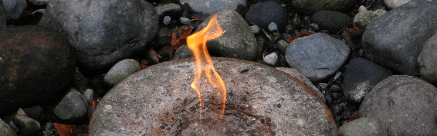 Flaming Geyser Banner
