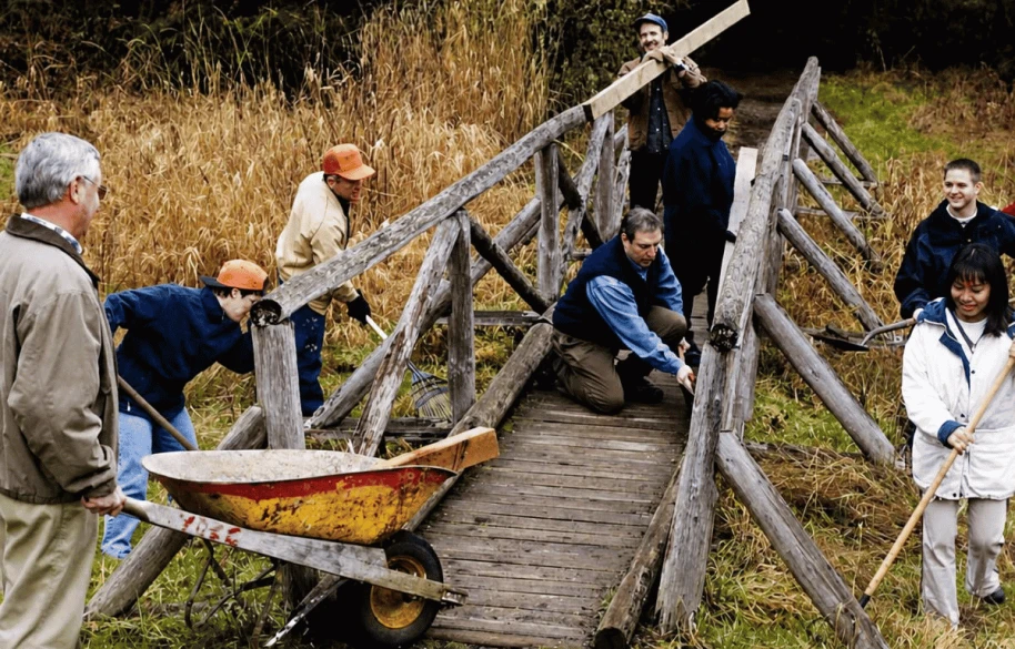 Volunteer scene